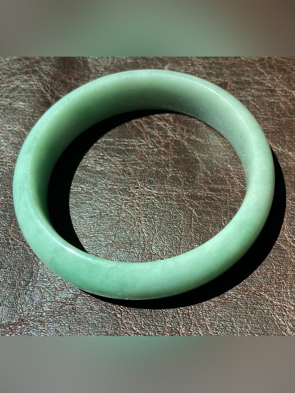 Genuine Jadeite Jade Bangle Bracelet 56mm
